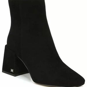 Sam Edelman Daruby  Black Suede Booties sz 8